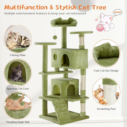 Multi-Level Cat Tree Tall | Cat Tower | Cat Furniture with Condo