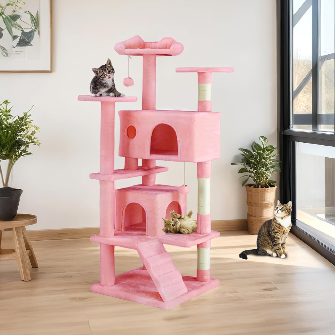Multi-Level Cat Tree Tall | Cat Tower | Cat Furniture with Condo