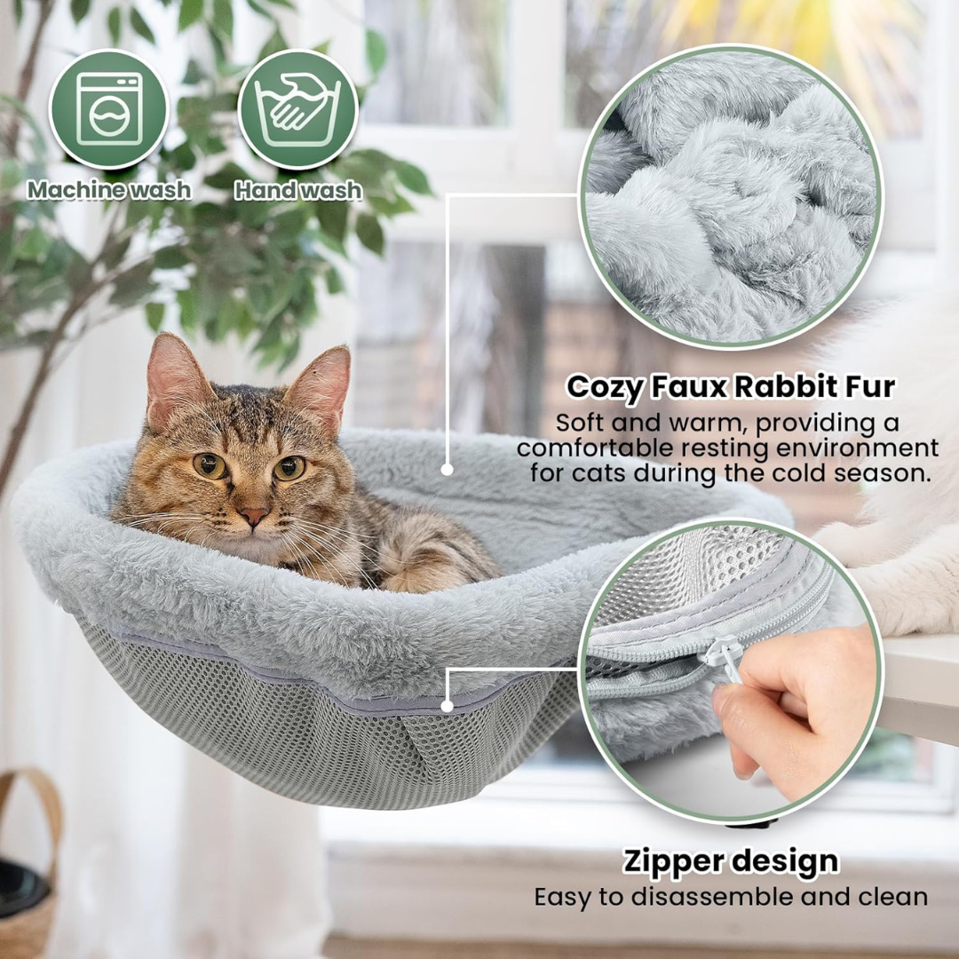 Cat Desk Bed - One-Click Folding,Sunken Design & Space-Saving