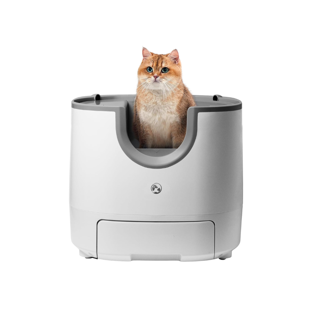 Self-cleaning litter box| Large capacity| Automatic litter box