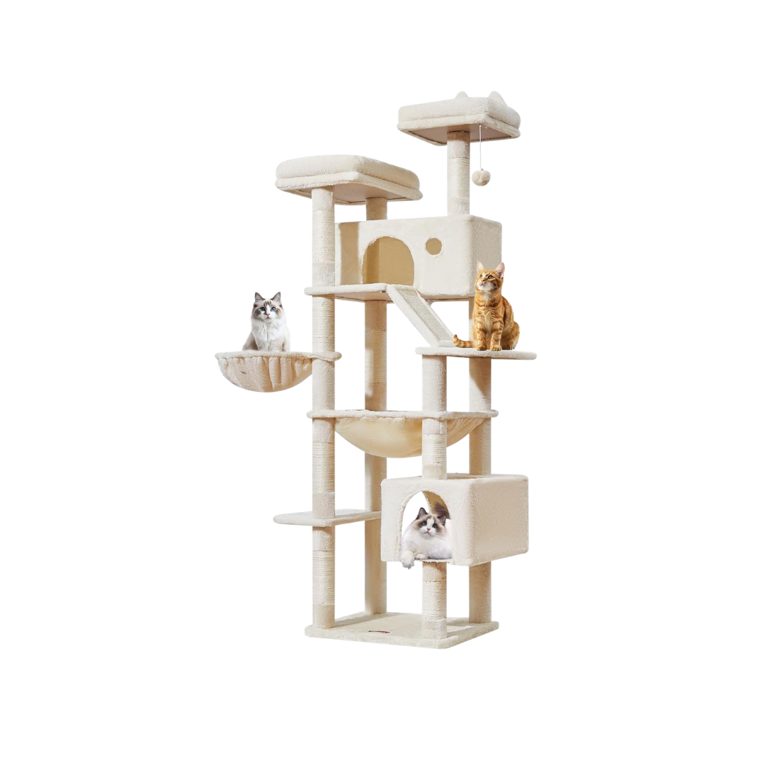 Multi-Level Cat Tree Tall | Cat Tower | Cat Furniture with Condo