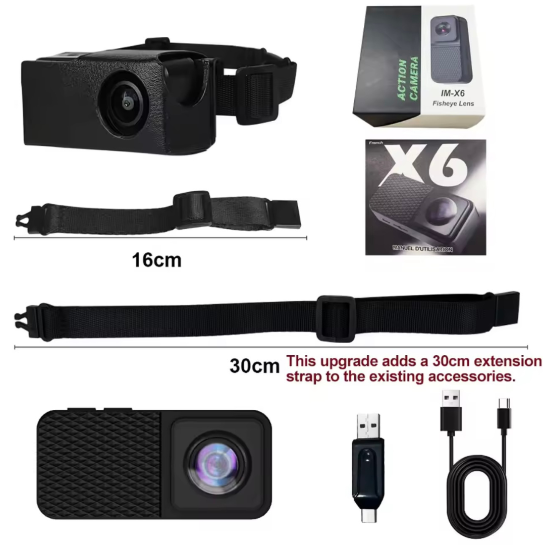 1080P Leather Cat Camera Collar