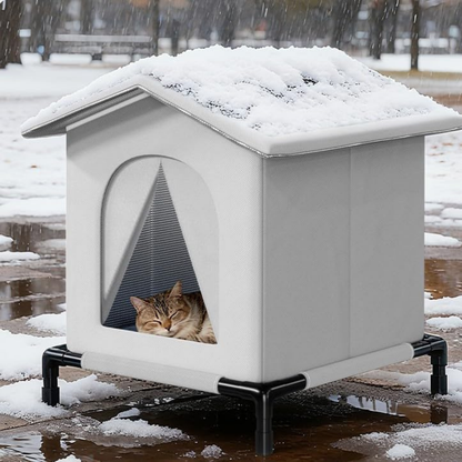 High Quality Oxford Cloth Outdoor Cat House with Stand